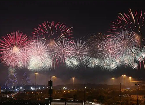 高邑县焰火晚会